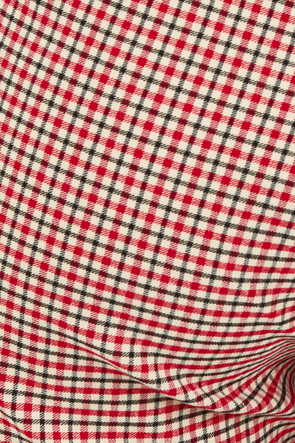 Product shot of the Pull On Check Pants in colour Redcheck (Red), detail