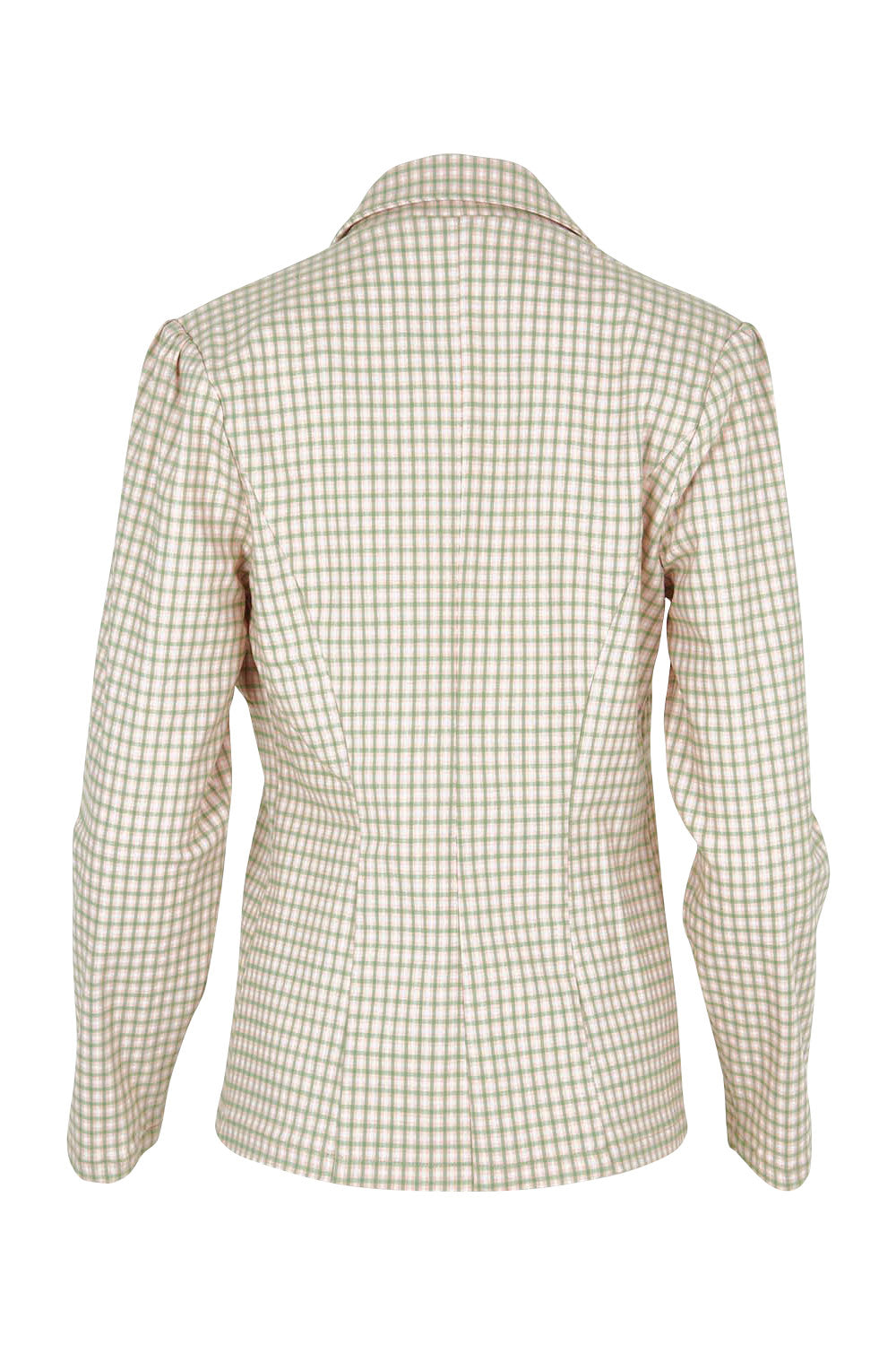 Product shot of the Classic Check Blazer in colour Pinkcheck (Pink), from the back