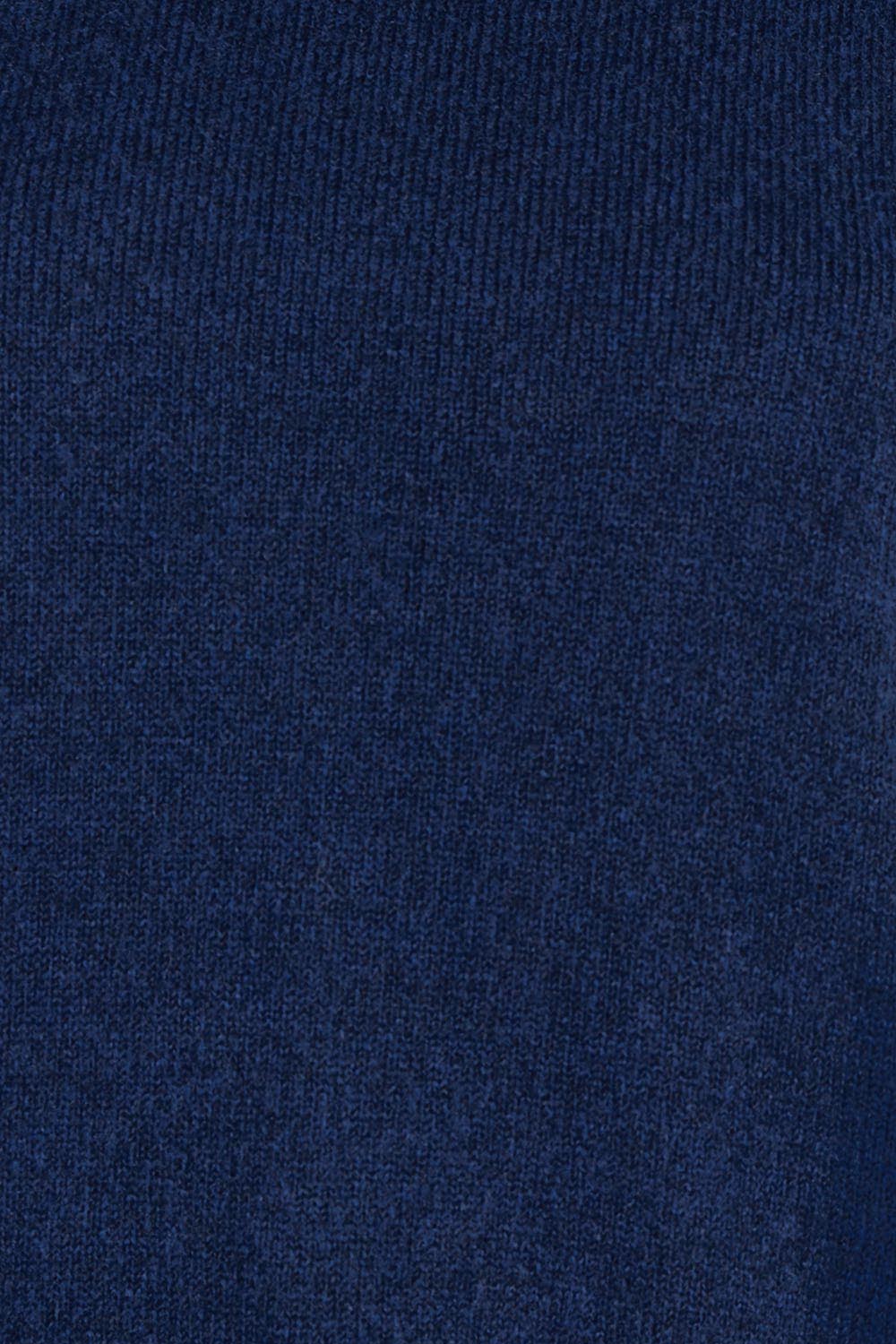 Product shot of the Two Tone Knit Dress – Blueberry in colour Blueberry, showing detail