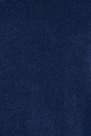 Product shot of the Two Tone Knit Dress – Blueberry in colour Blueberry, showing detail