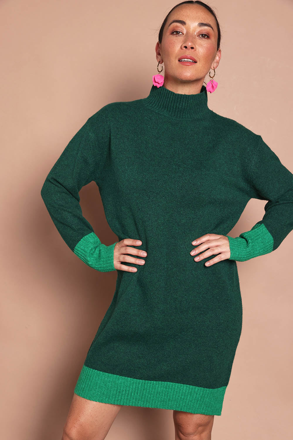 Two Tone Knit Dress – Gooseberry
