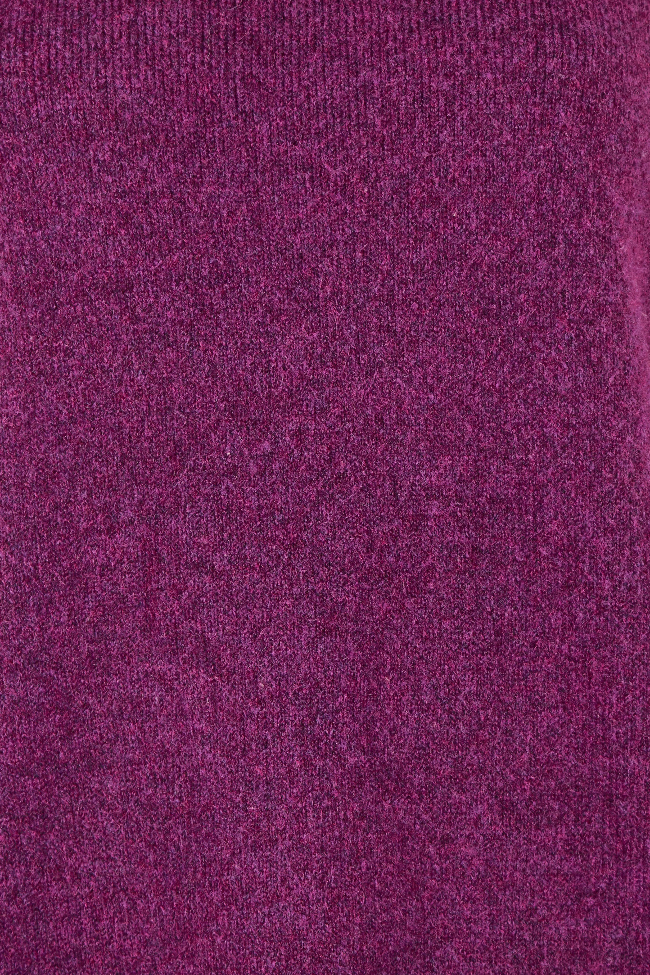 Product shot of the Two Tone Knit Dress in colour Wildberry (Pink), detail