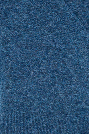Product shot of the Wrap Knit Sweater in colour Dustyblue (Blue), detail