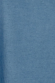 Product shot of the Puff Sleeve Midi Cotton Dress in colour Moroccan (Blue), detail