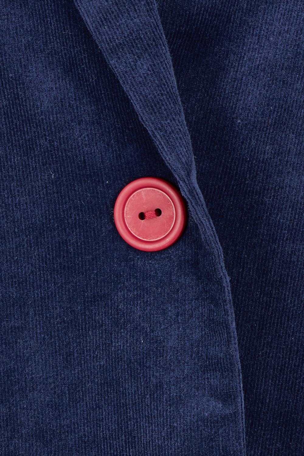 Product shot of the Corduroy Blazer in colour Dustyblue (Blue), detail
