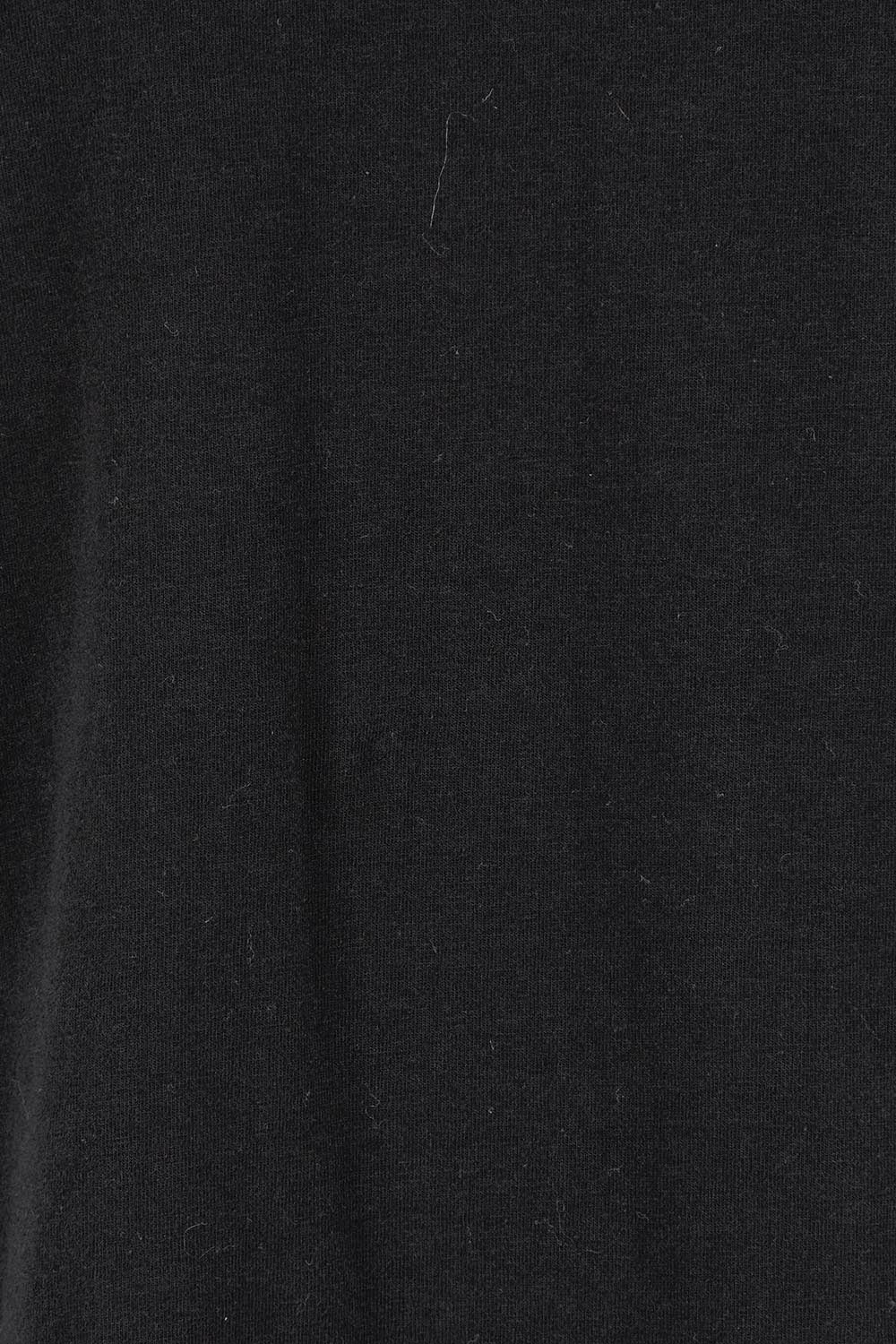 Product shot of the Cotton Jersey Puff Sleeve Top in colour Black (Black), detail