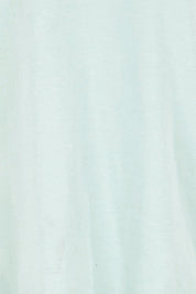 Product shot of the Cotton Jersey Puff Sleeve Top – Lightsage in colour Lightsage, showing detail
