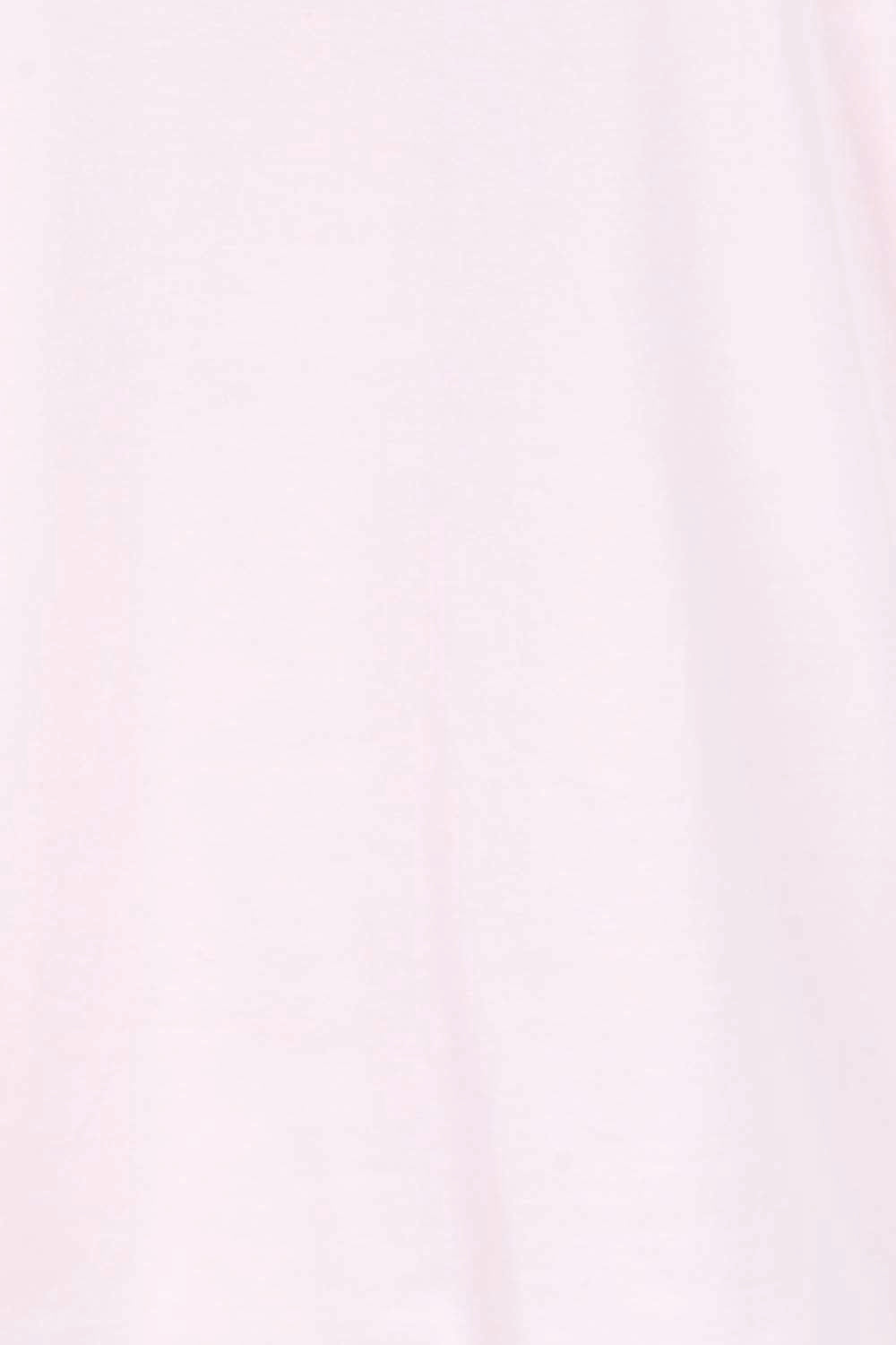 Product shot of the Cotton Jersey Puff Sleeve Top – Pink in colour Pink, showing detail