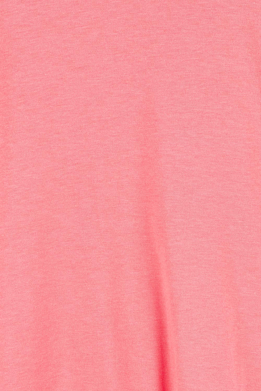Product shot of the Cotton Jersey Puff Sleeve Dress in colour Coralpink (Pink), detail