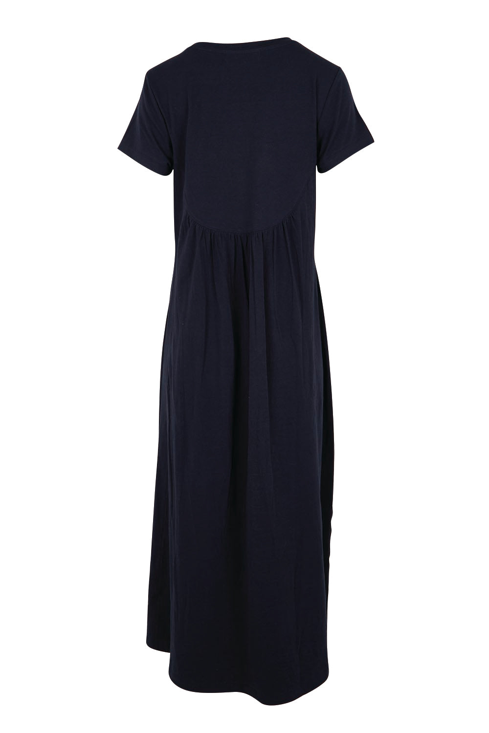 Product shot of the Heart Logo Dress – Inkpink in colour Inkpink, from the back