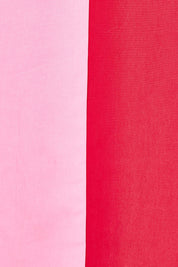 Product shot of the Cotton Ain colourLine Split Shift Dress - Redpink (Red), detail