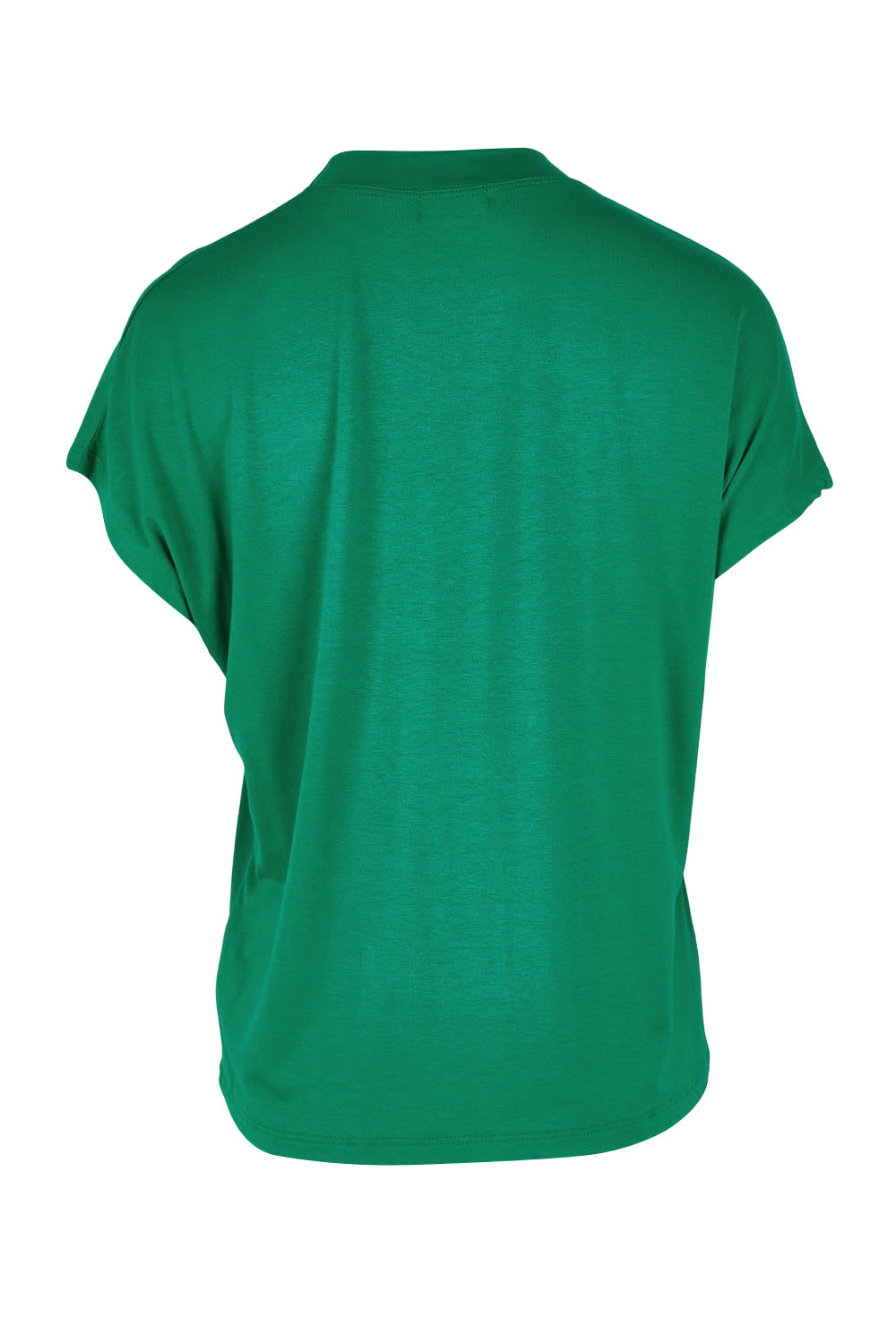 Product shot of the Cap Sleeve Tee in colour Green (Green), from the back