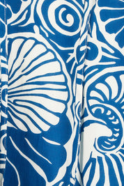 Product shot of the Cotton Sundress in colour Shell (Blue), detail