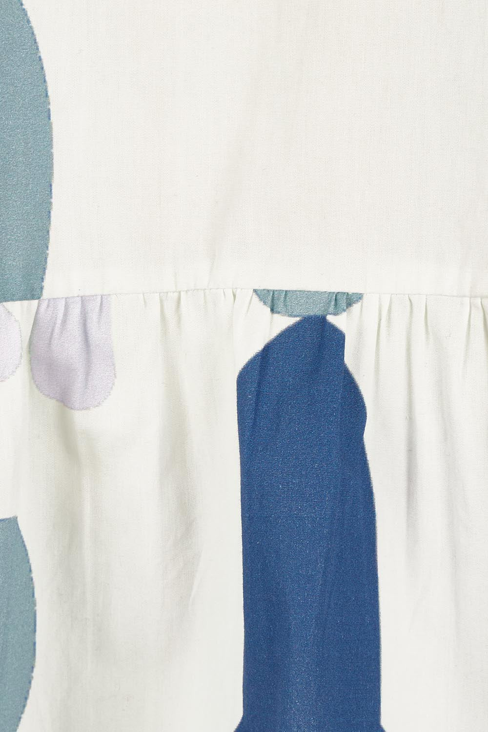 Product shot of the Cotton Pull On Pant in colour Abstract (Blue), detail