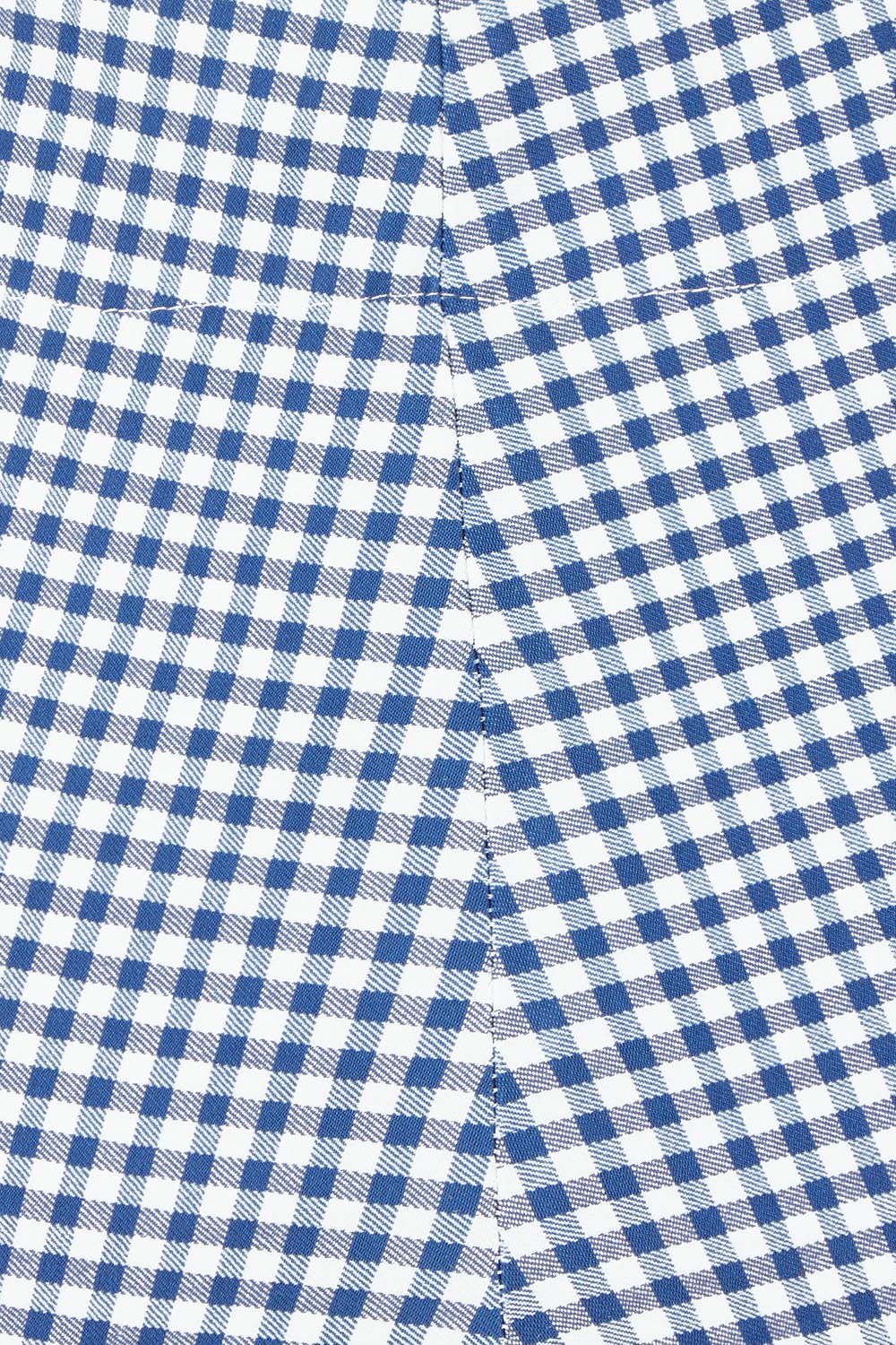 Product shot of the Check Cotton Pull On Pant in colour Blue (Blue), detail
