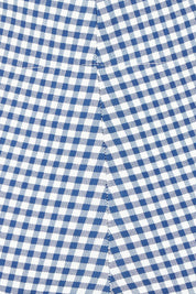 Product shot of the Check Cotton Pull On Pant in colour Blue (Blue), detail