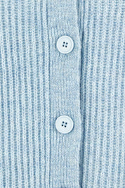 Product shot of the Wool Blend Ribbed Cardigan in colour Lightblue (Blue), detail
