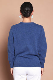 Wool Two Tone Jumper – Blue