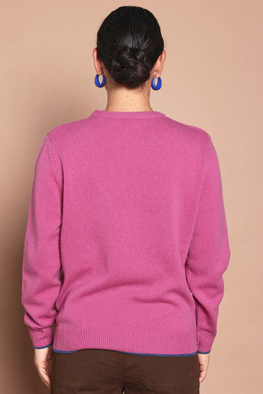 Wool Two Tone Jumper – Rose