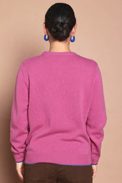 Wool Two Tone Jumper – Rose