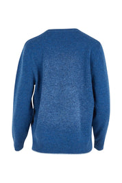 Wool Two Tone Jumper – Blue