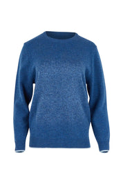 Wool Two Tone Jumper – Blue
