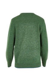 Wool Two Tone Jumper – Moss