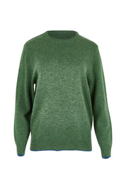 Wool Two Tone Jumper – Moss