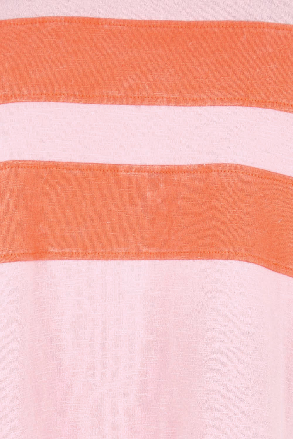 Product shot of the Contrast Stripe Jumper – Pink in colour Pink, showing detail