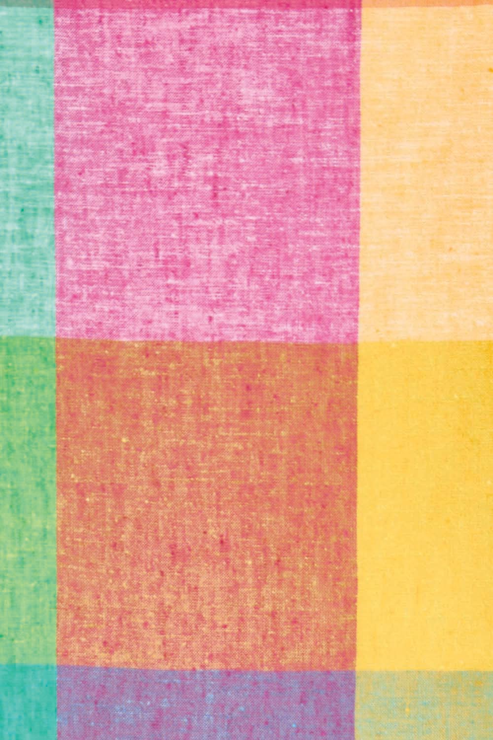 Product shot of the Yarn Dyed Cotton Tank – Multicheck in colour Multicheck, showing detail