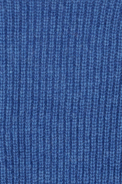 Product shot of the Floral Knit Sweater in colour Ampblue (Blue), detail
