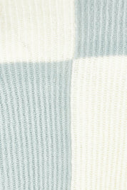 Product shot of the Monroe Sweater in colour Sageblocks (Green), detail