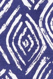 Product shot of the Nellie Dress in colour Ripples (Blue), detail