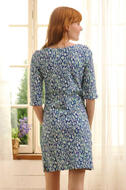 Preloved Lucy Slub Cotton Dress - Shibori