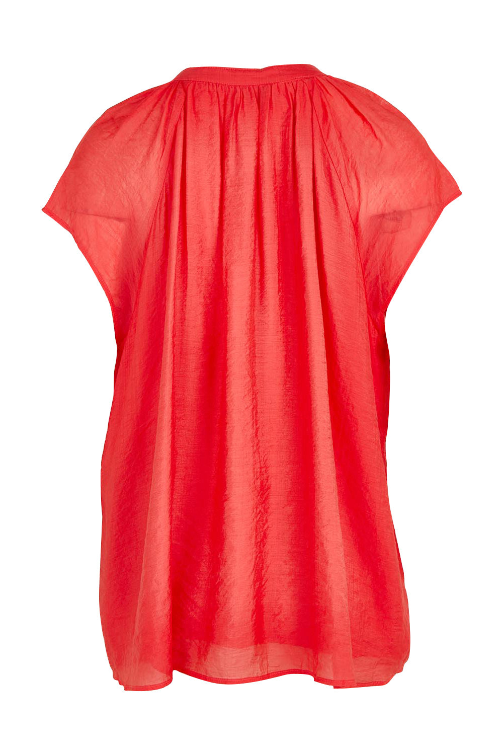 Product shot of the Baja Top in colour Punch (Red), from the back