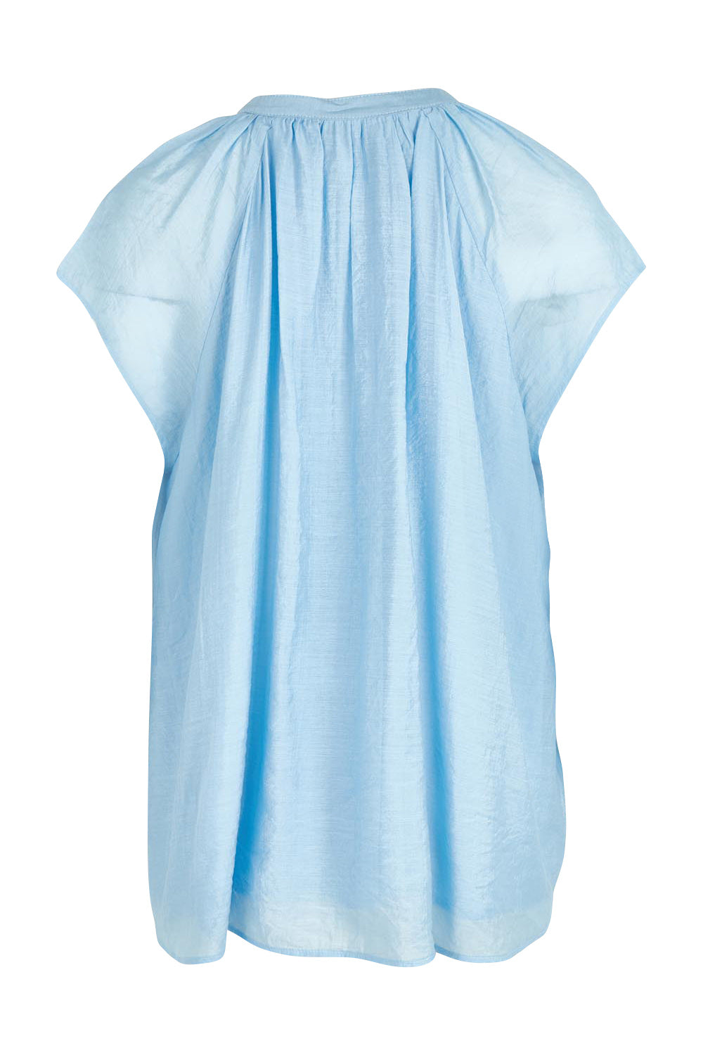 Product shot of the Baja Top in colour Safira (Blue), from the back