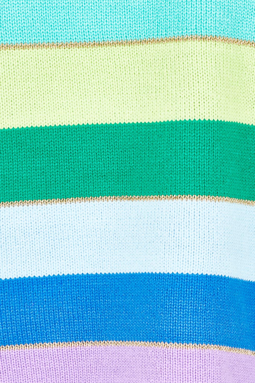 Product shot of the Niseko Jumper in colour Rainbow, detail