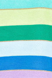 Product shot of the Niseko Jumper in colour Rainbow, detail