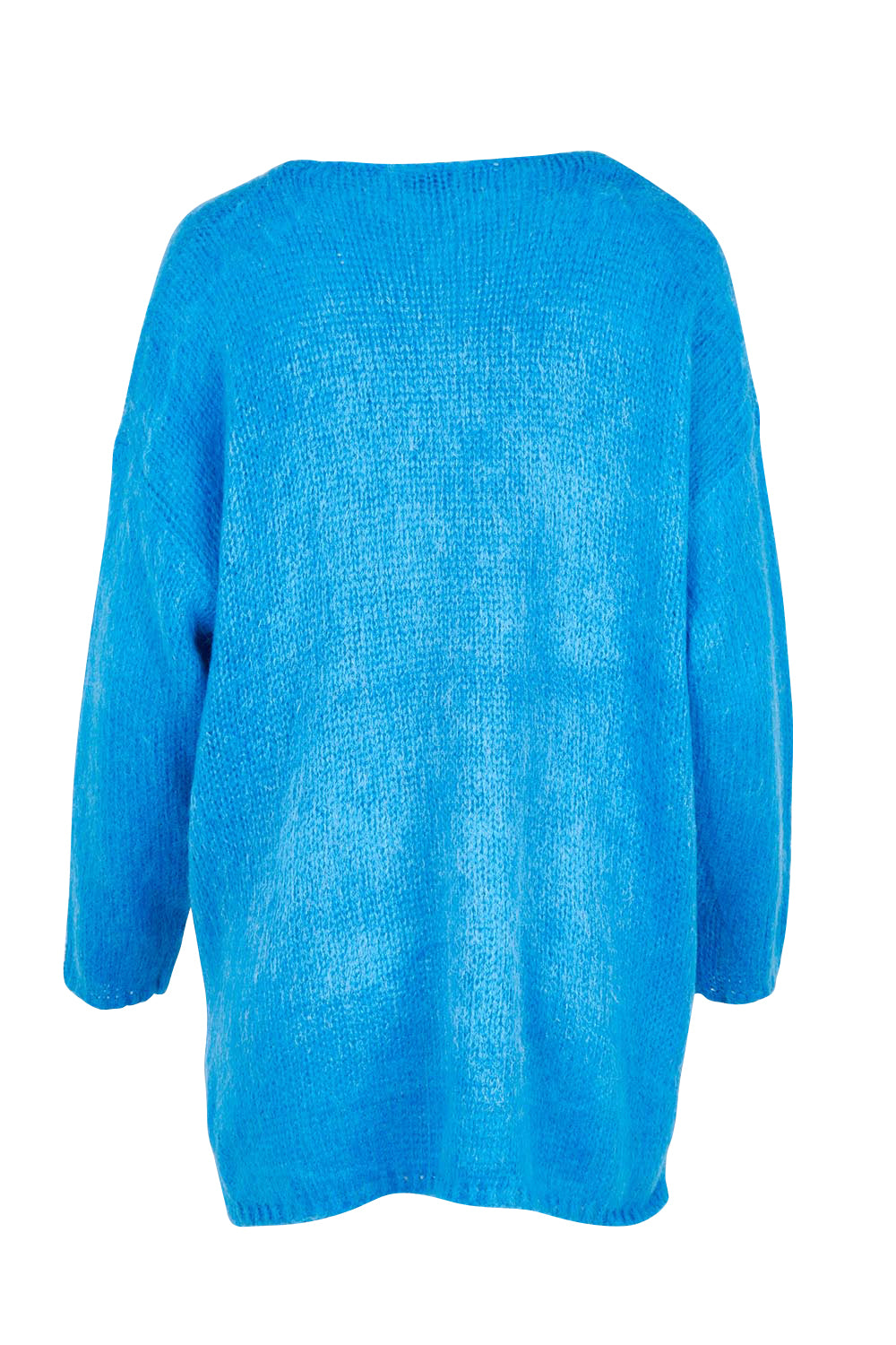 Product shot of the Lyon Relaxed Jumper in colour Cobalt (Blue), from the back