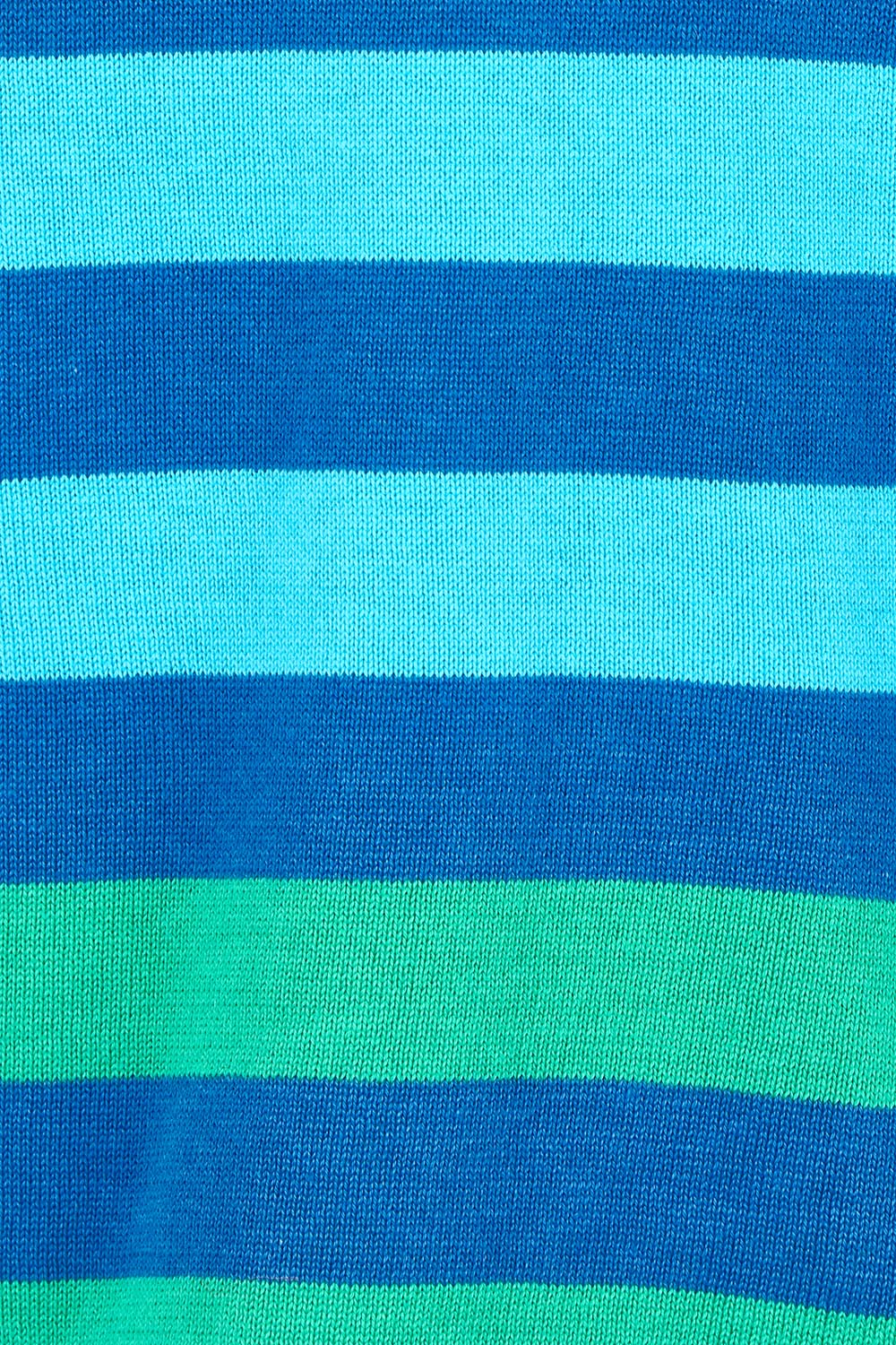 Product shot of the Vermont Stripe Jumper in colour Cobalt, detail
