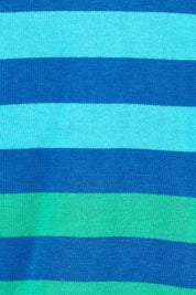 Product shot of the Vermont Stripe Jumper in colour Cobalt, detail