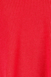 Product shot of the Alaska Knit Vest in colour Red (Red), detail