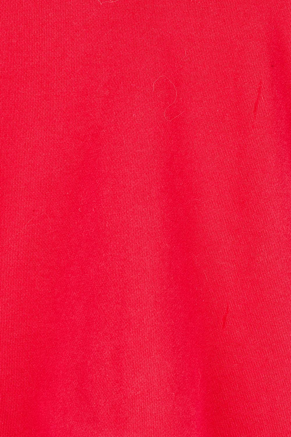 Product shot of the Boston Crop Sweat Top in colour Red (Red), detail