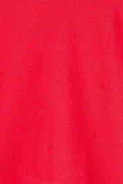 Product shot of the Boston Crop Sweat Top in colour Red (Red), detail