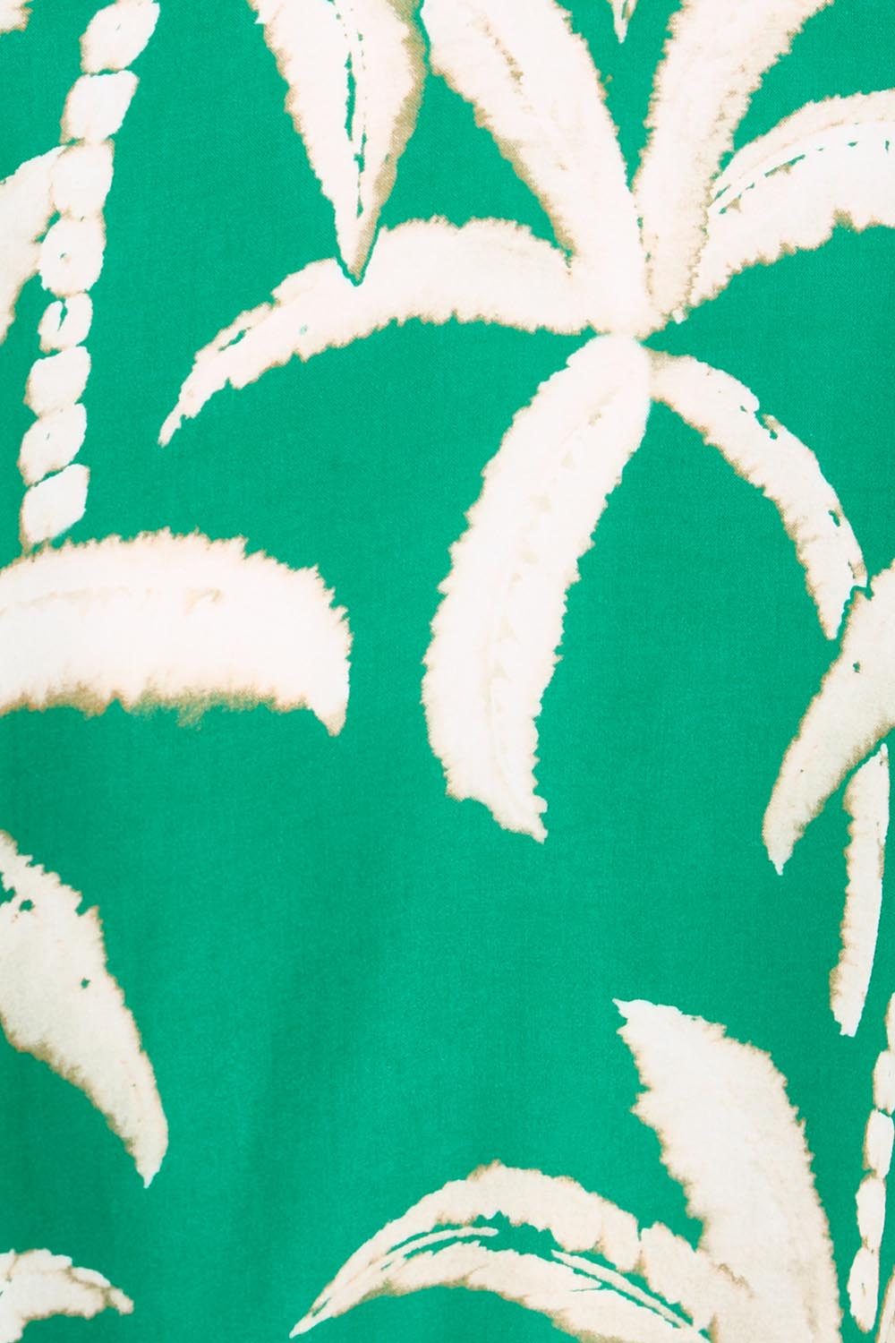 Product shot of the Congo Tank – Palm in colour Palm, showing detail