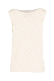 Product shot of the Olympus Applique Tank – Sand in colour Sand, from the back
