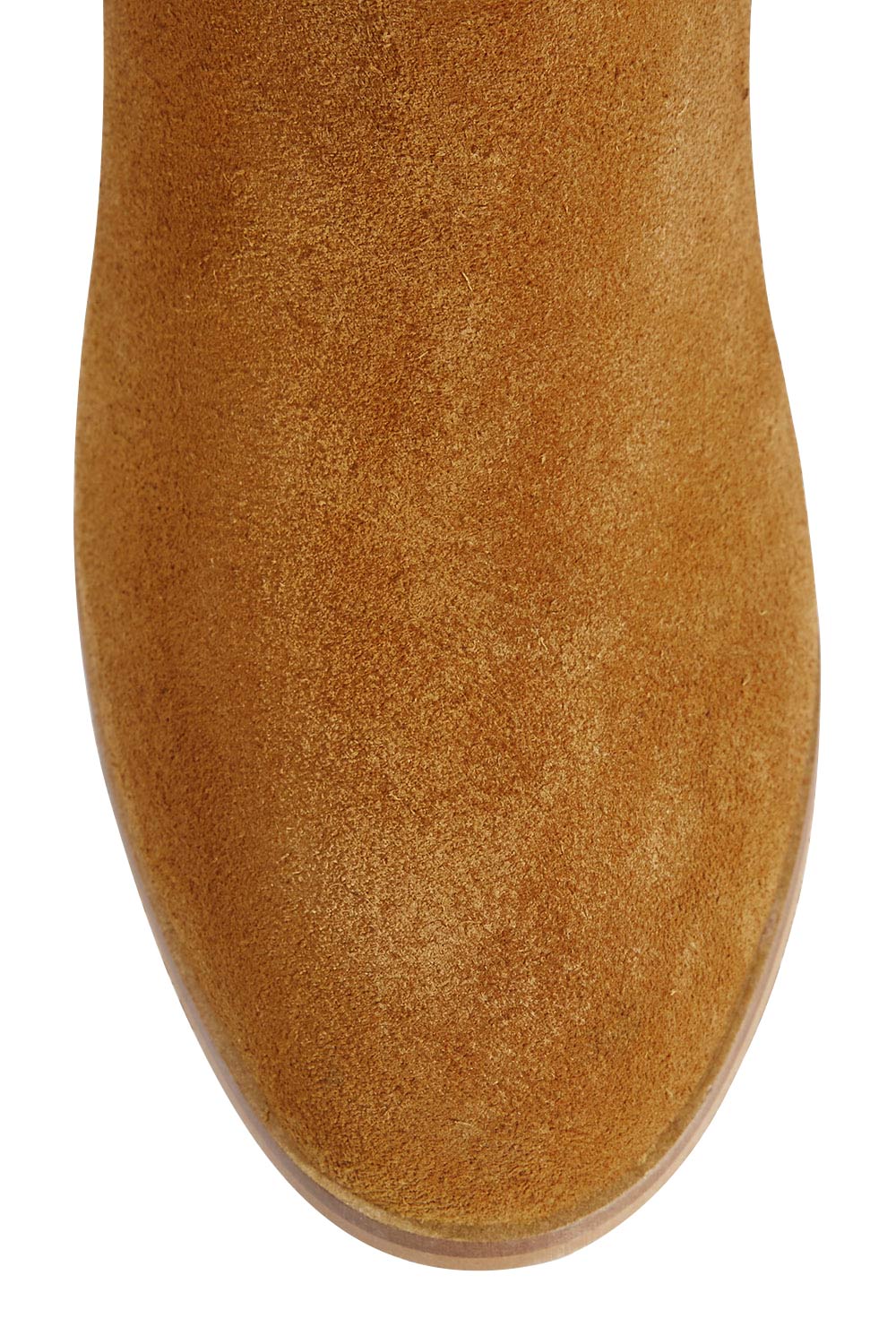Product shot of the Dylan Ankle Boot in colour TanSuede, detail