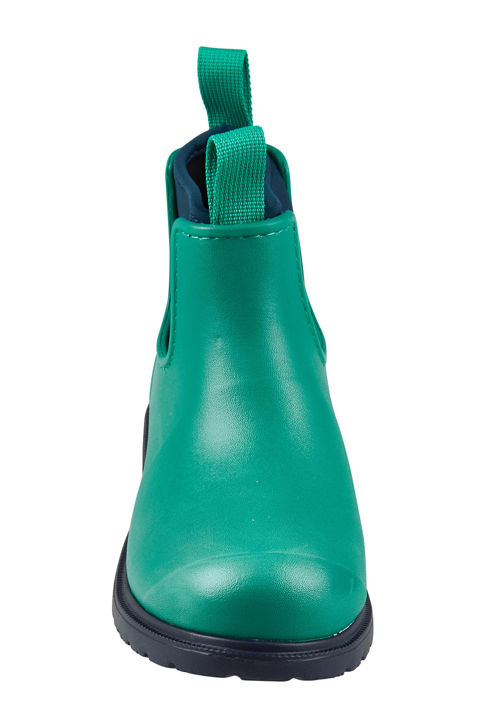 Product shot of the Jam Neoprene Waterproof Boot in colour Seamist (Green), from the front