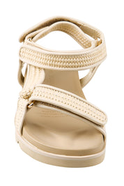 Product shot of the Reva Sandal - Natural in colour Natural, showing detail