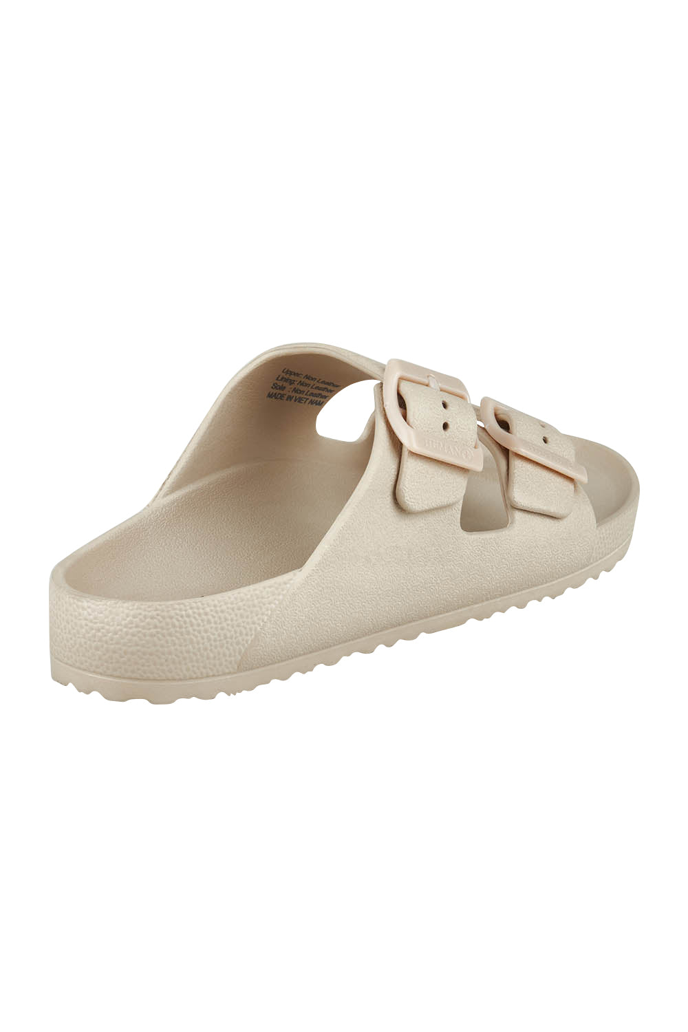 Product shot of the Ripe Adjustable Slide in colour Coolgrey (Grey), from the back